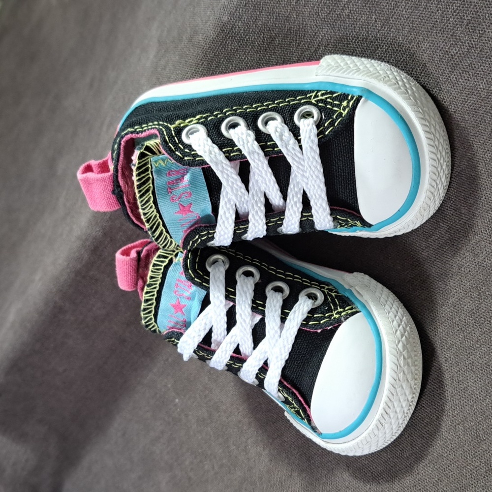 Converse Chuck Taylor All Star Low Ox Slip On Lace Up Sneakers VG+ US 3 Toddler